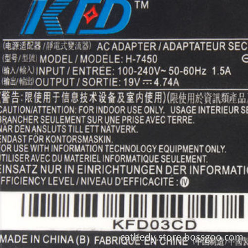 90W laptop adapter for HP/Compaq 19V4.74A 4.75x1.65mm